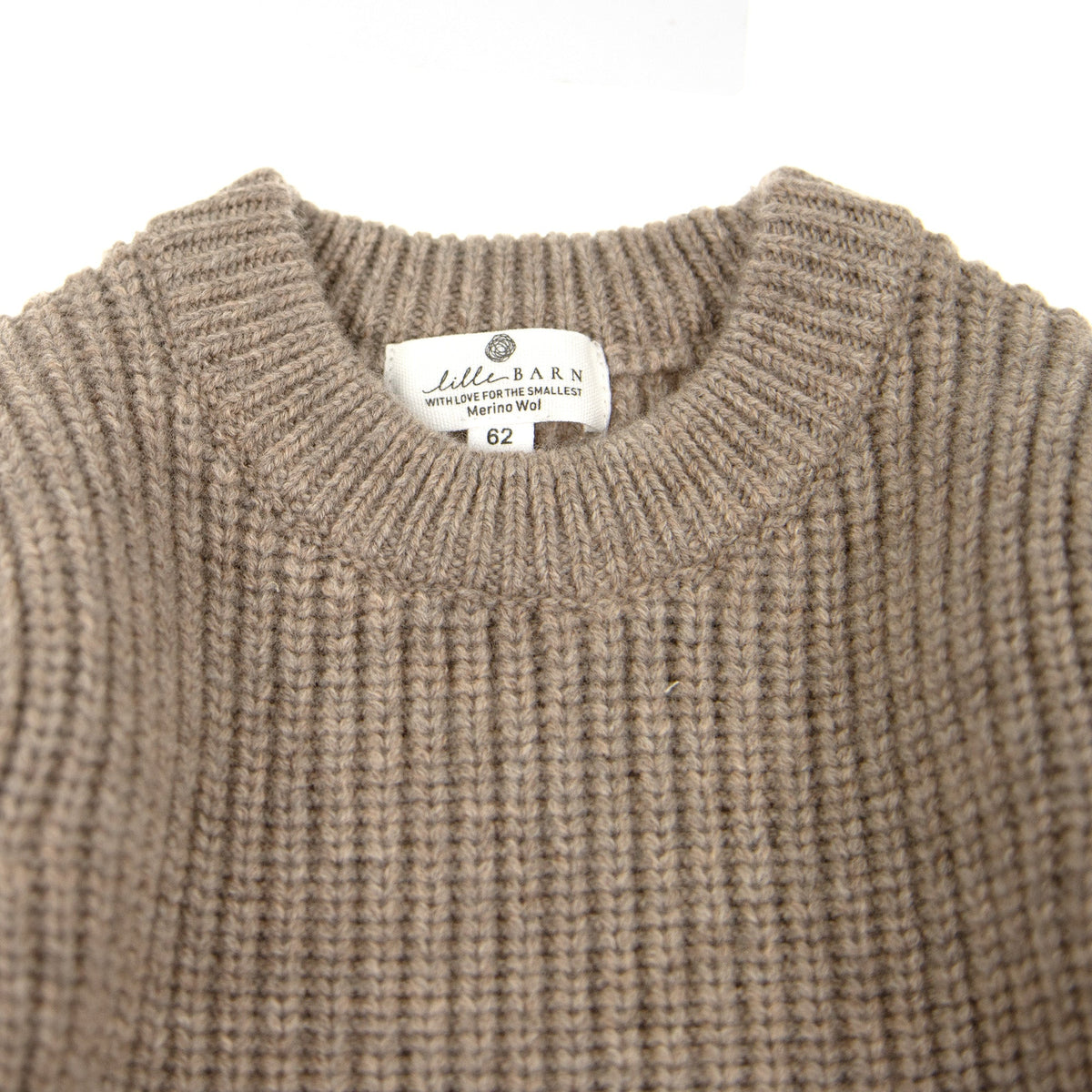 Knitted Wool Baby Sweater - Merino Wool - Cobble