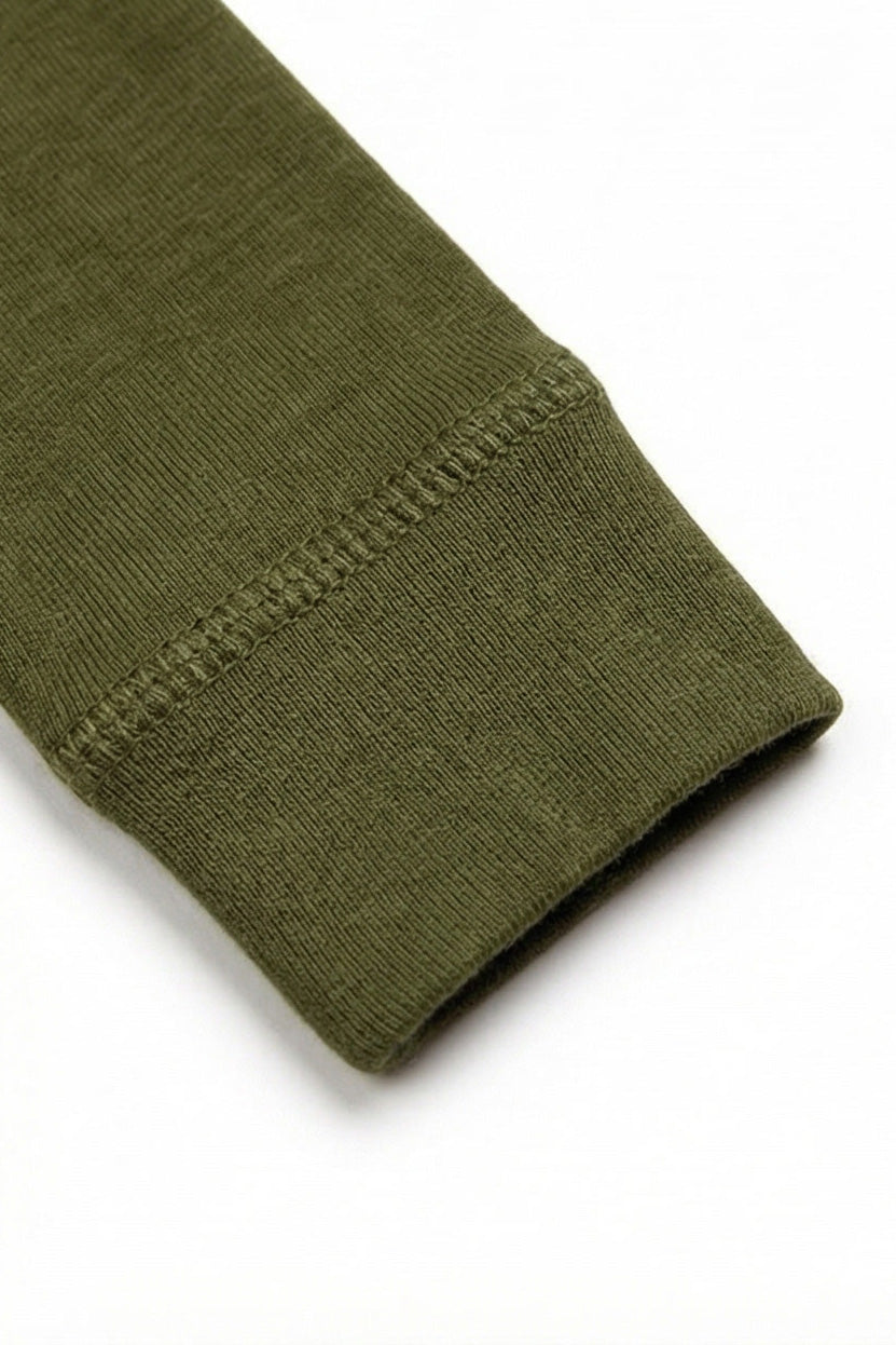 Wool Romper / Crawl Suit - Merino Wool - Fir Green