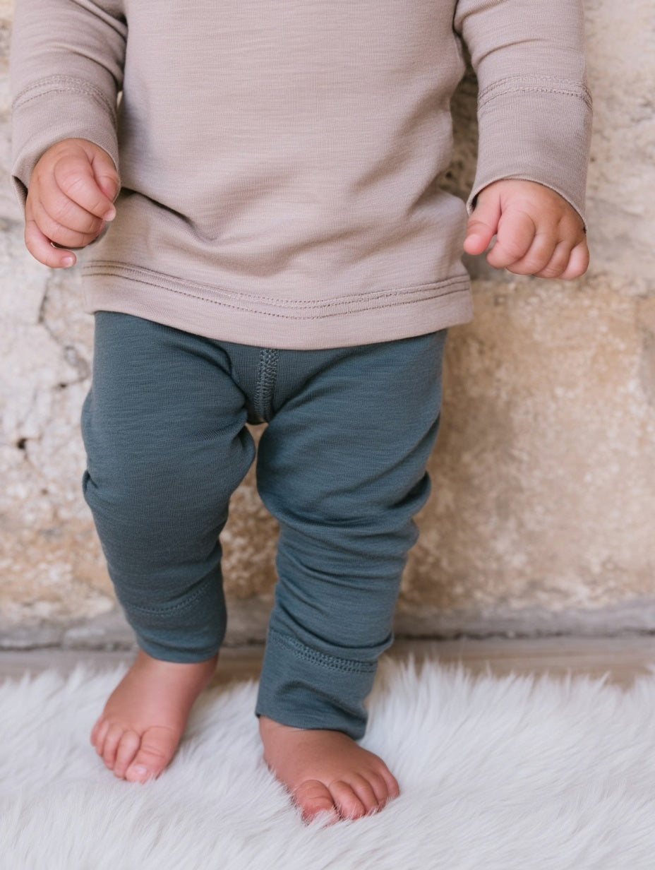 Wool Baby & Children's Pants - Merino Wool - Orion Blue