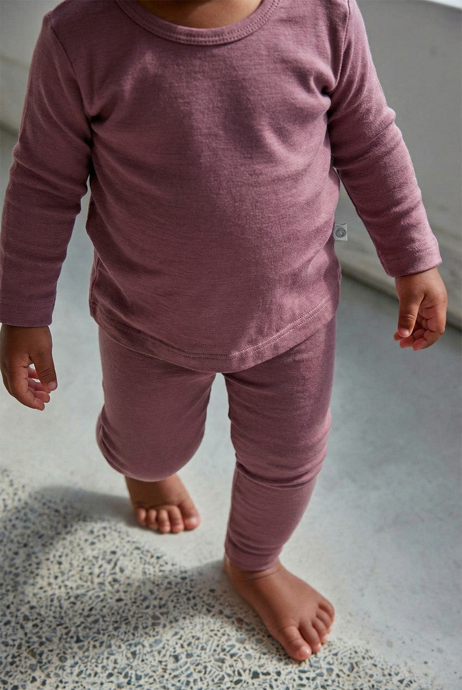 Wool Baby & Children's Sweater - Merino Wool - Grape Shake