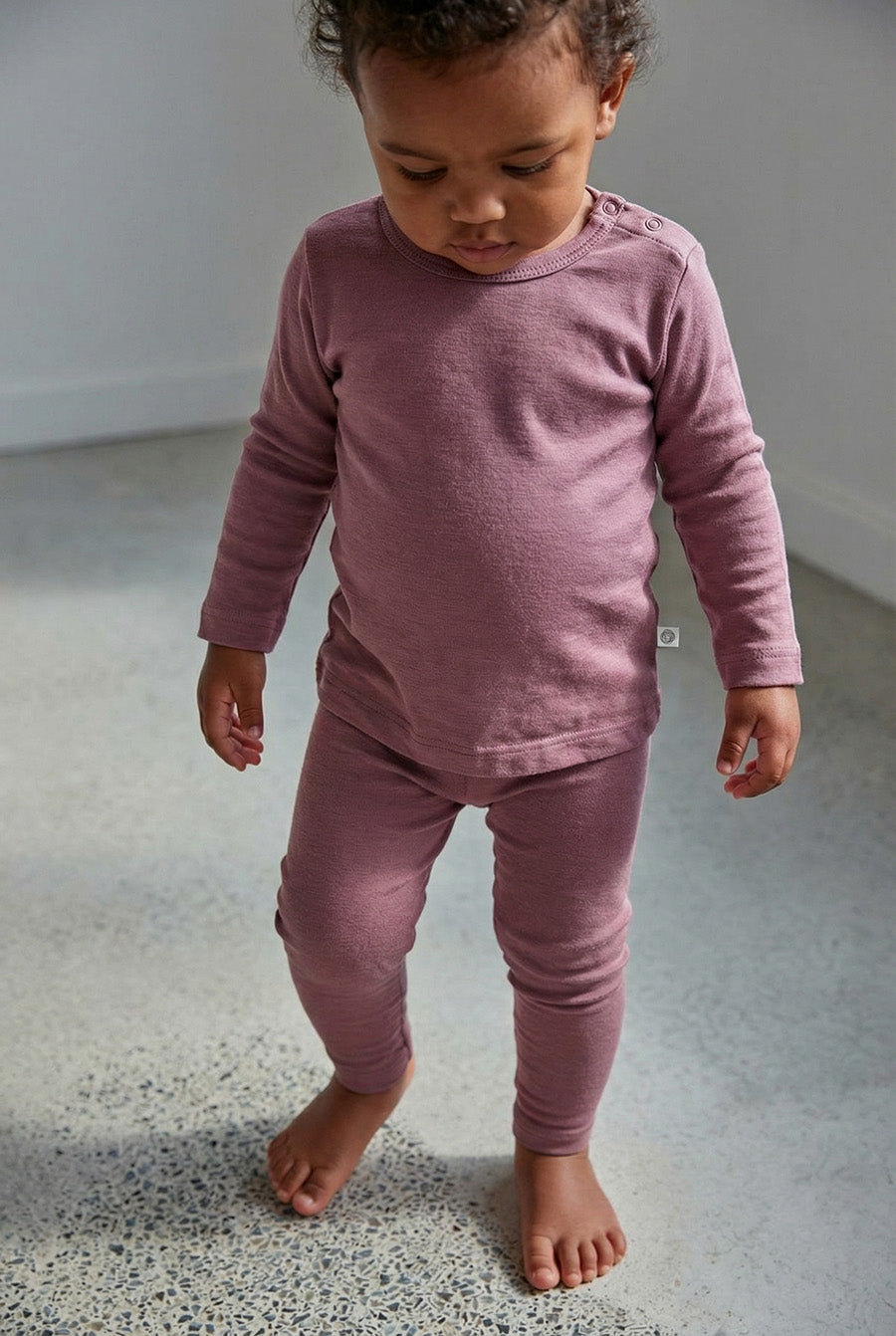 Wool Baby & Children's Sweater - Merino Wool - Grape Shake