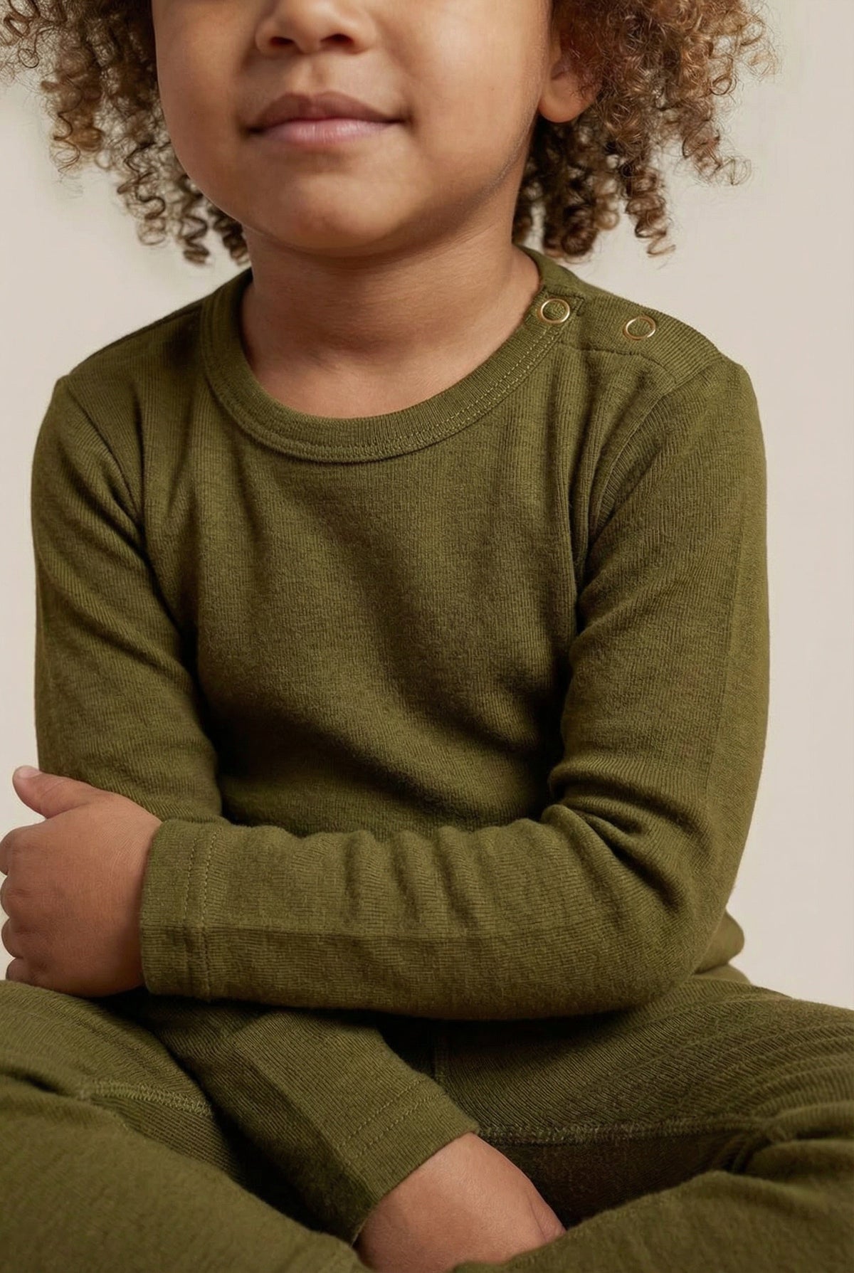 Wool Baby & Children's Sweater - Merino Wool - Fir Green