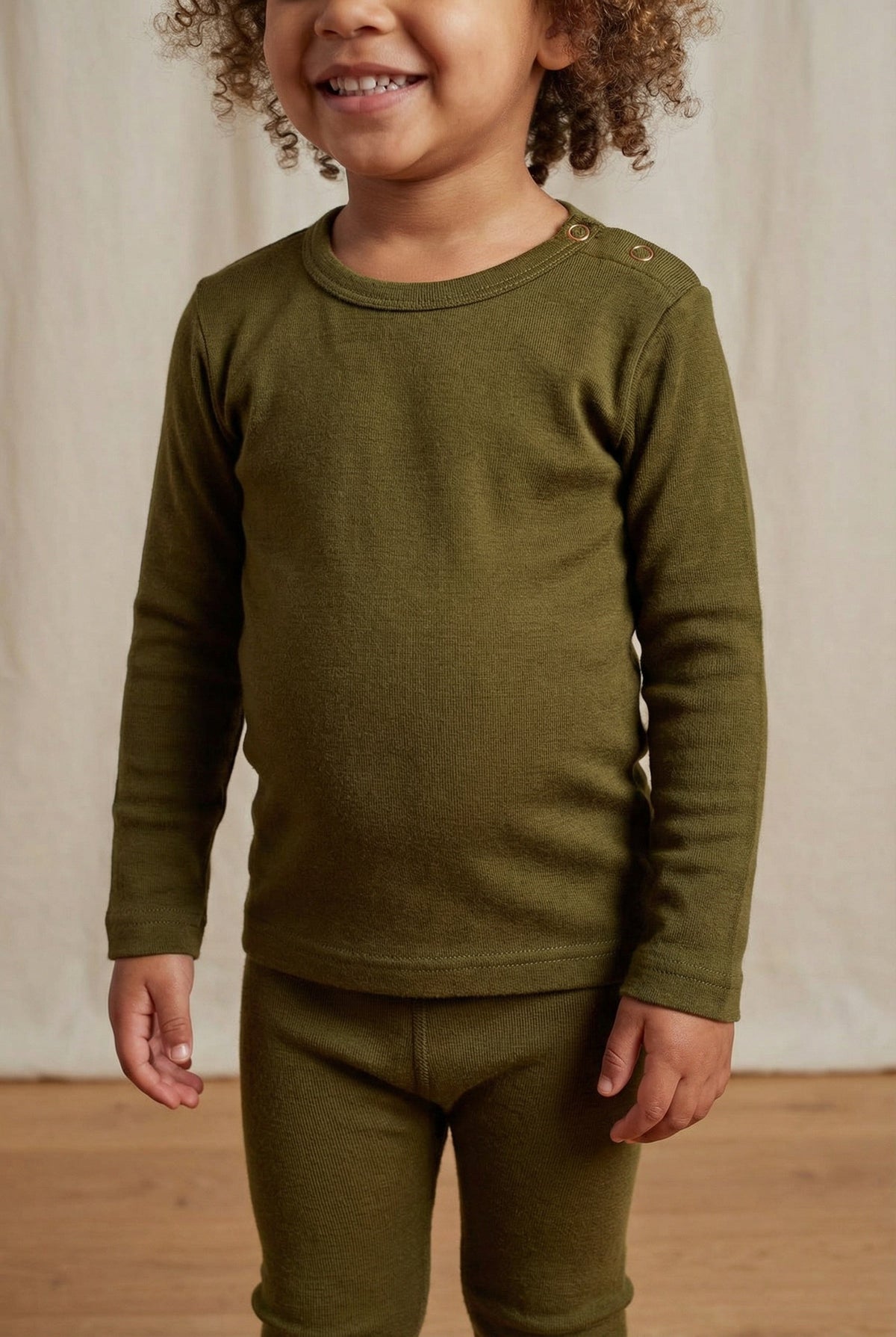 Wool Baby & Children's Sweater - Merino Wool - Fir Green