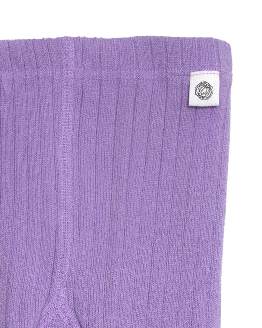 Knitted Wool Baby & Children's Tights - Merino Wool - Orchid