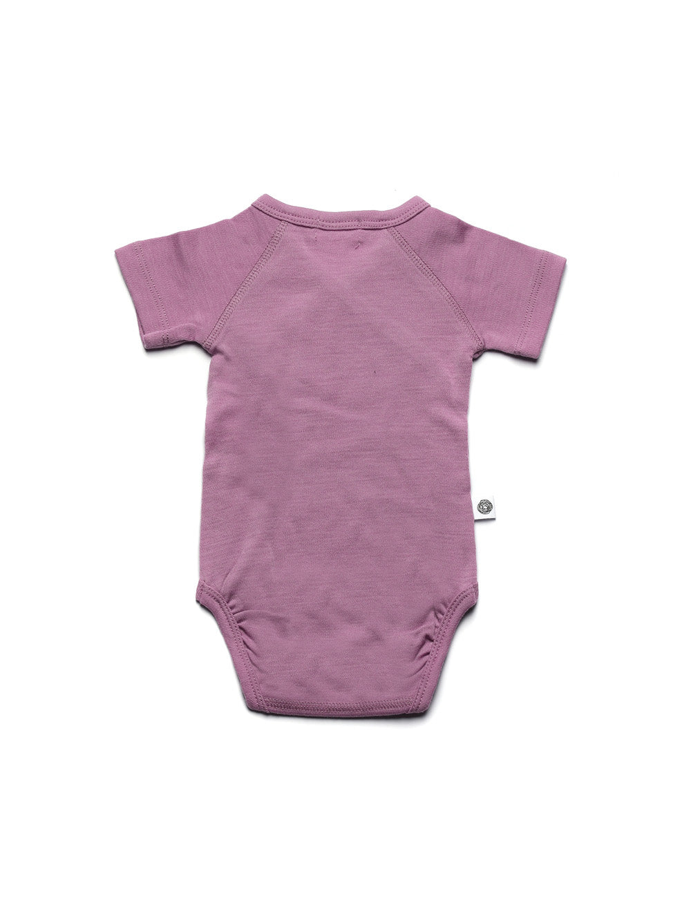Wool Wrap Romper, Short Sleeve - Merino Wool - Lavender Mist