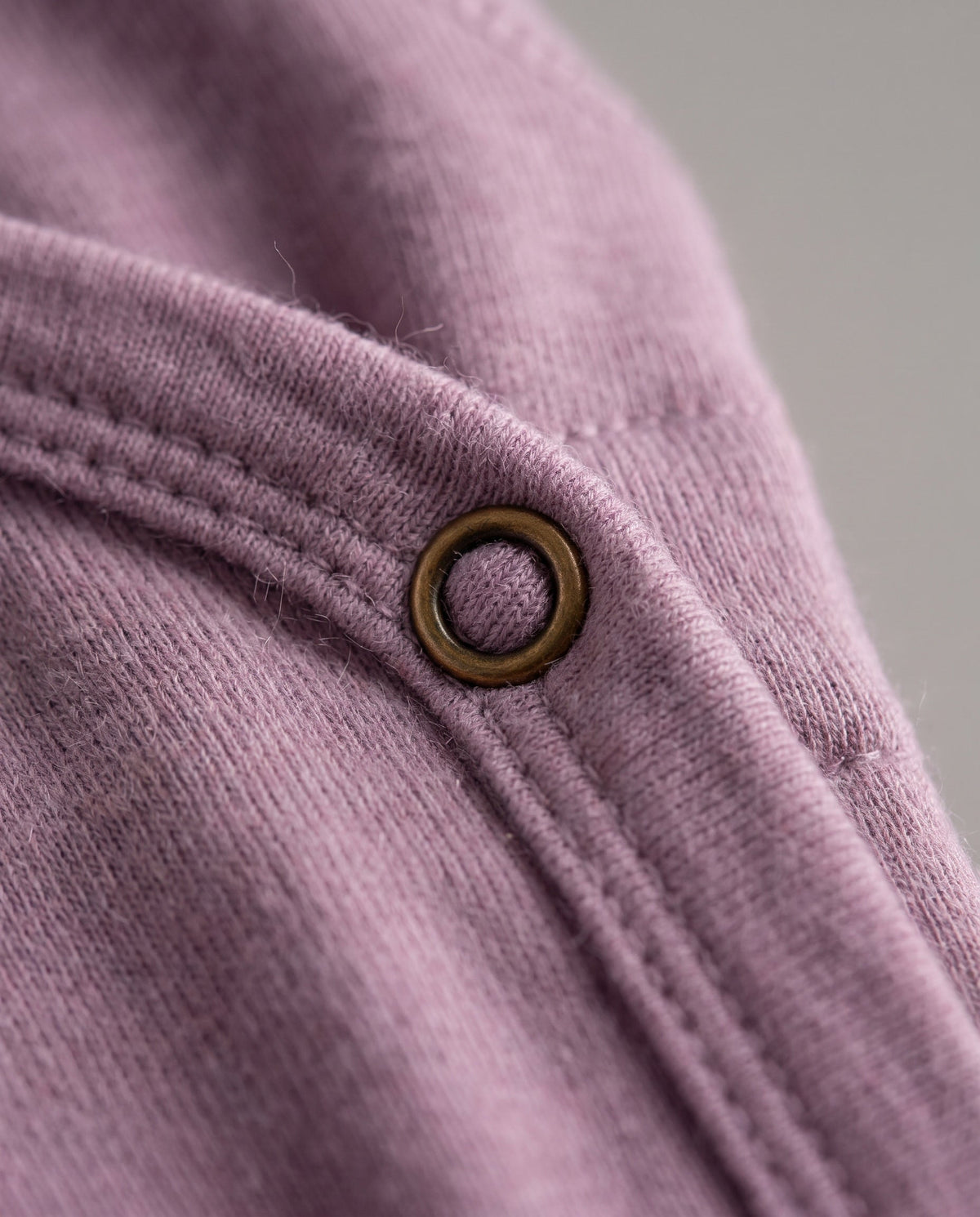 Wool Wrap Romper, Long Sleeve - Merino Wool - Lavender Mist