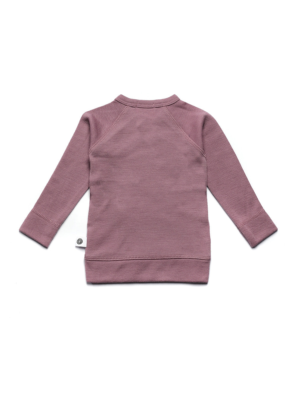 Baby Wool Wrap Sweater - Merino Wool - Grape Shake