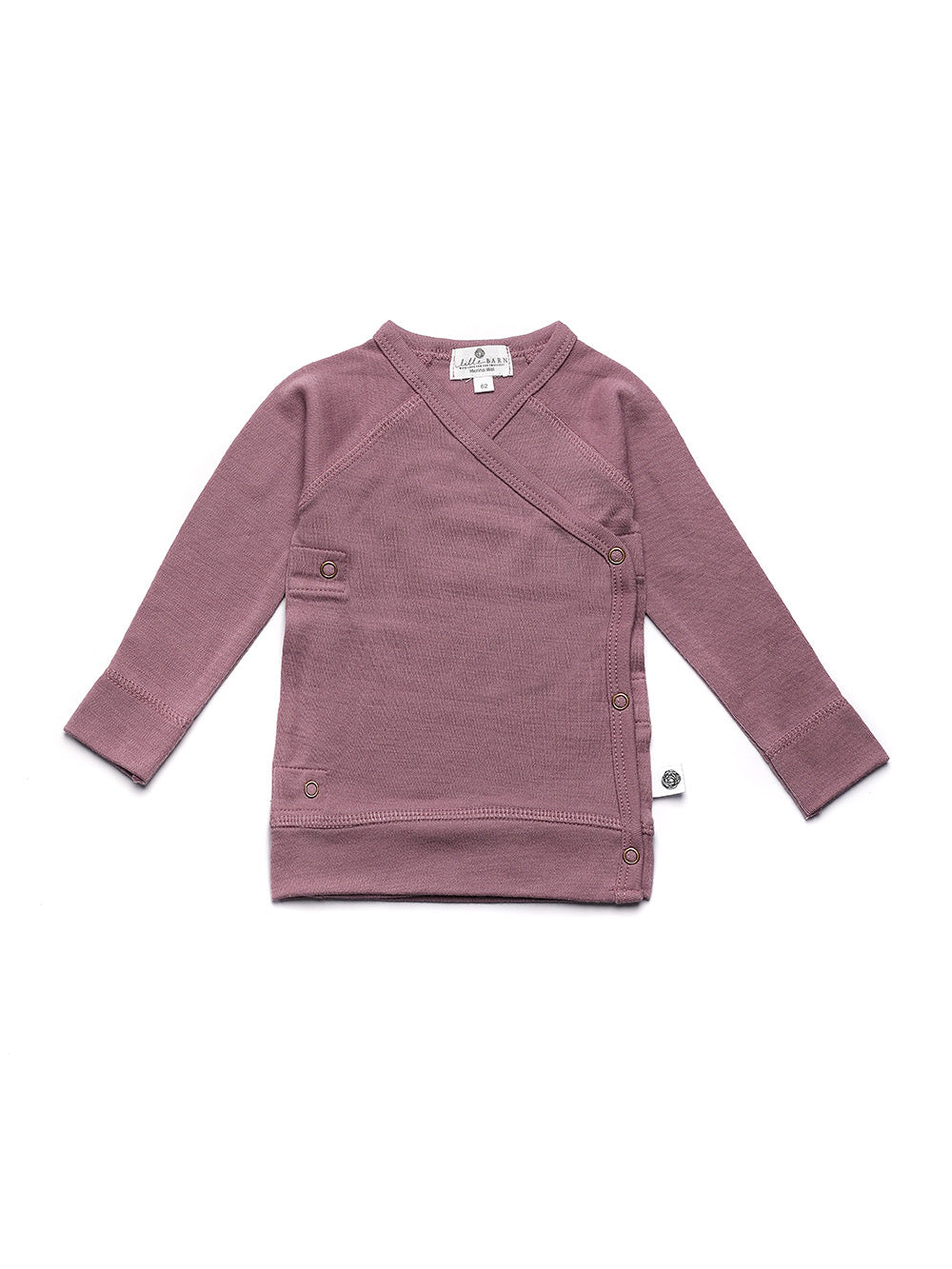Baby Wool Wrap Sweater - Merino Wool - Grape Shake