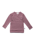 Baby Wool Wrap Sweater - Merino Wool - Grape Shake