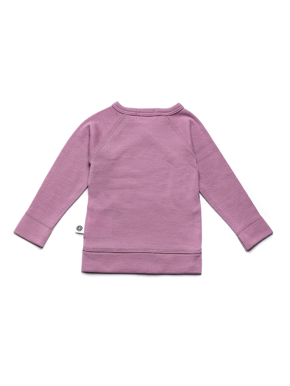 Baby Wool Wrap Sweater - Merino Wool - Lavender Mist