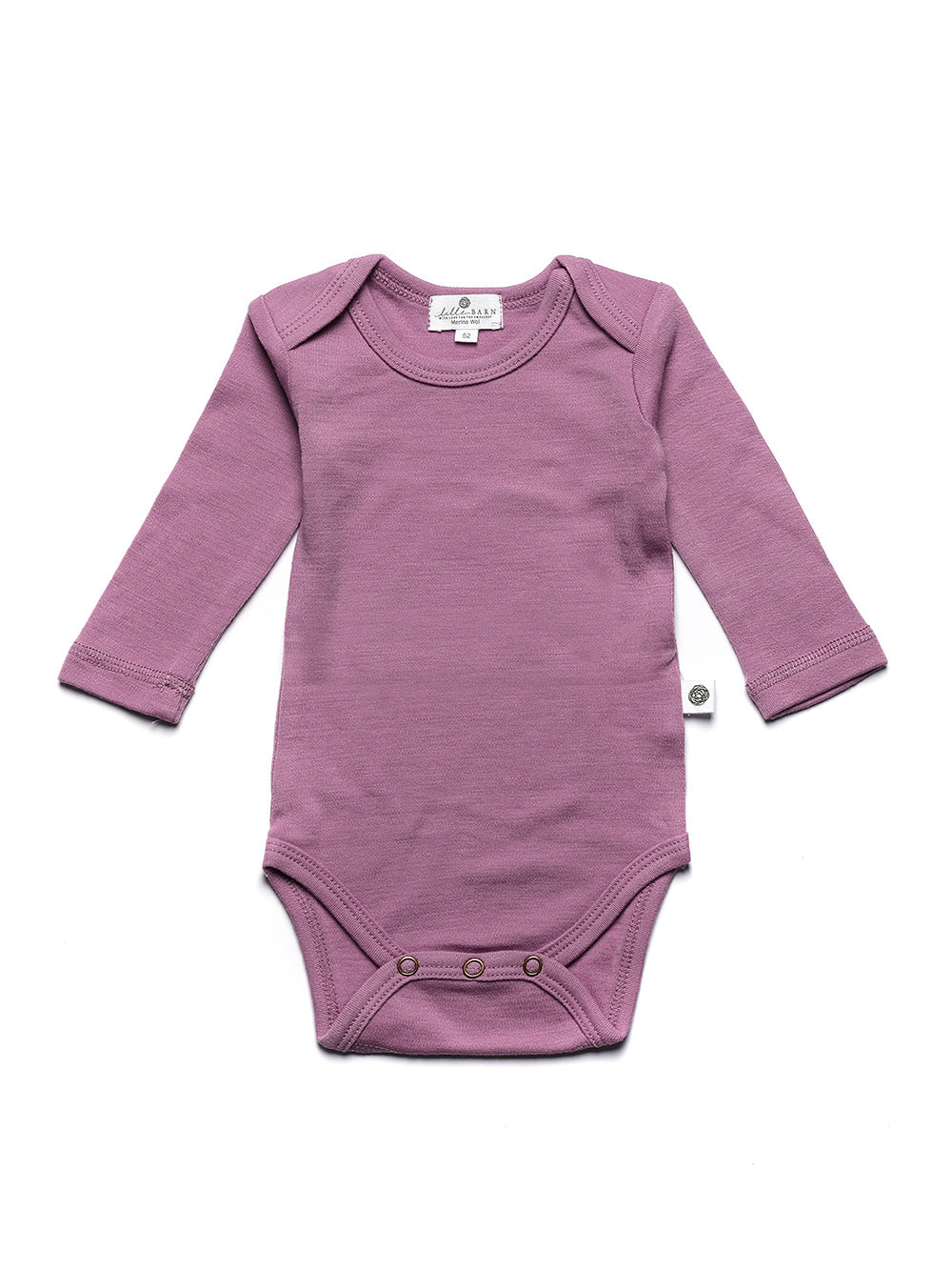 Wool Romper, Long Sleeve - Merino Wool - Lavender Mist