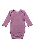 Wool Romper, Long Sleeve - Merino Wool - Lavender Mist