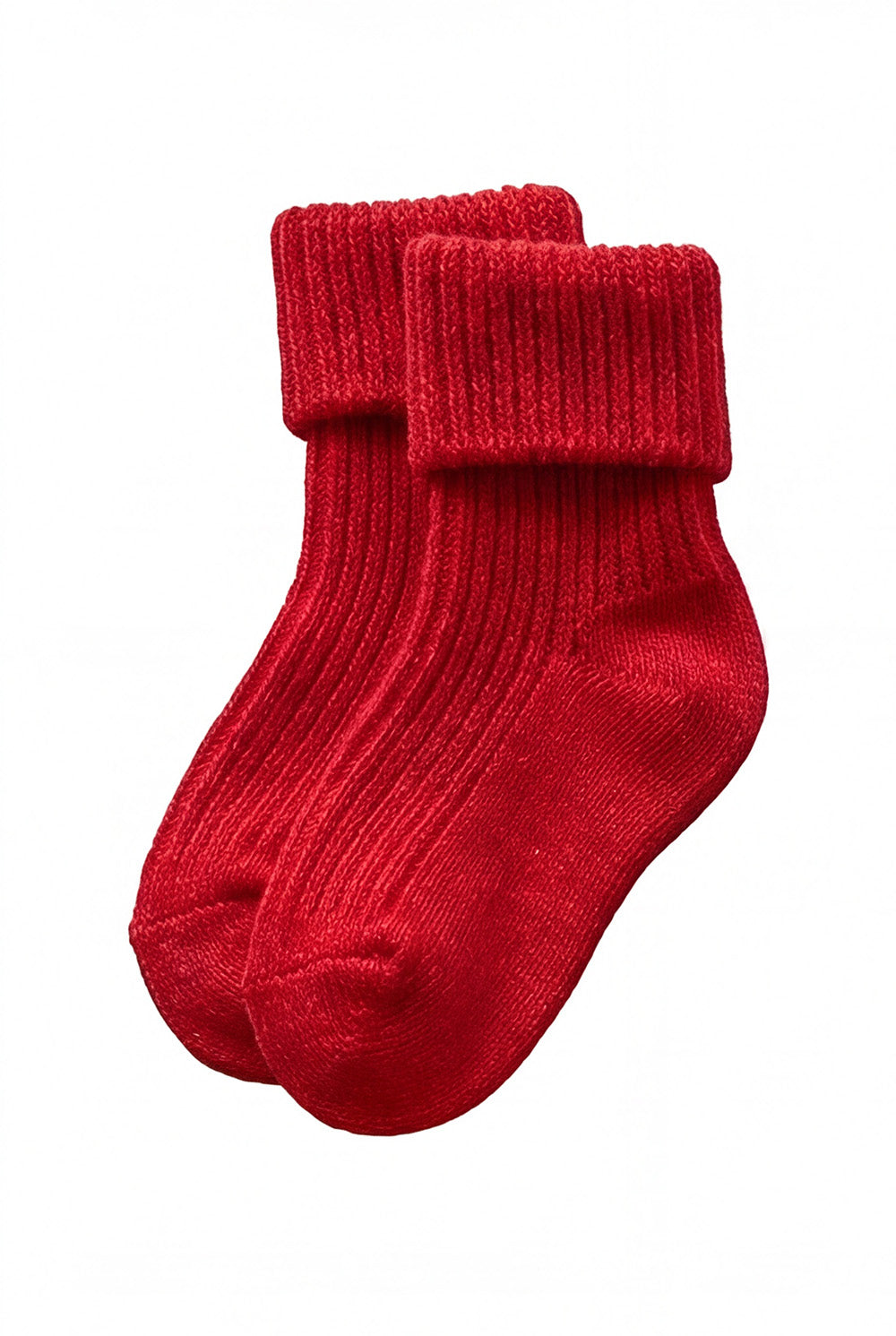 Wool Baby Socks - Lava