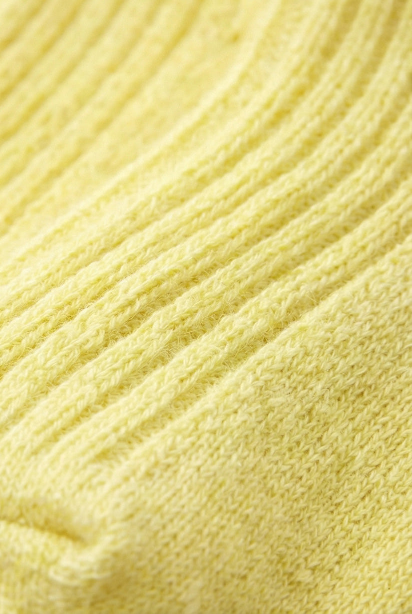 Wool Baby Socks - Lemonade