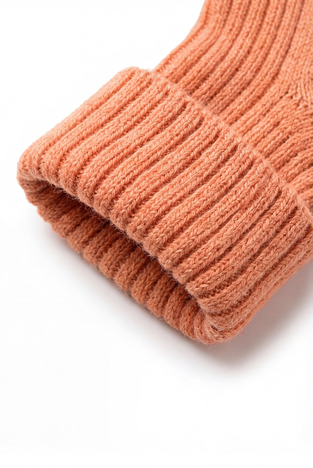 Wool Baby Socks - Peach Fuzz