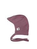 Baby Wool Bow Hat - Merino Wool - Grape Shake