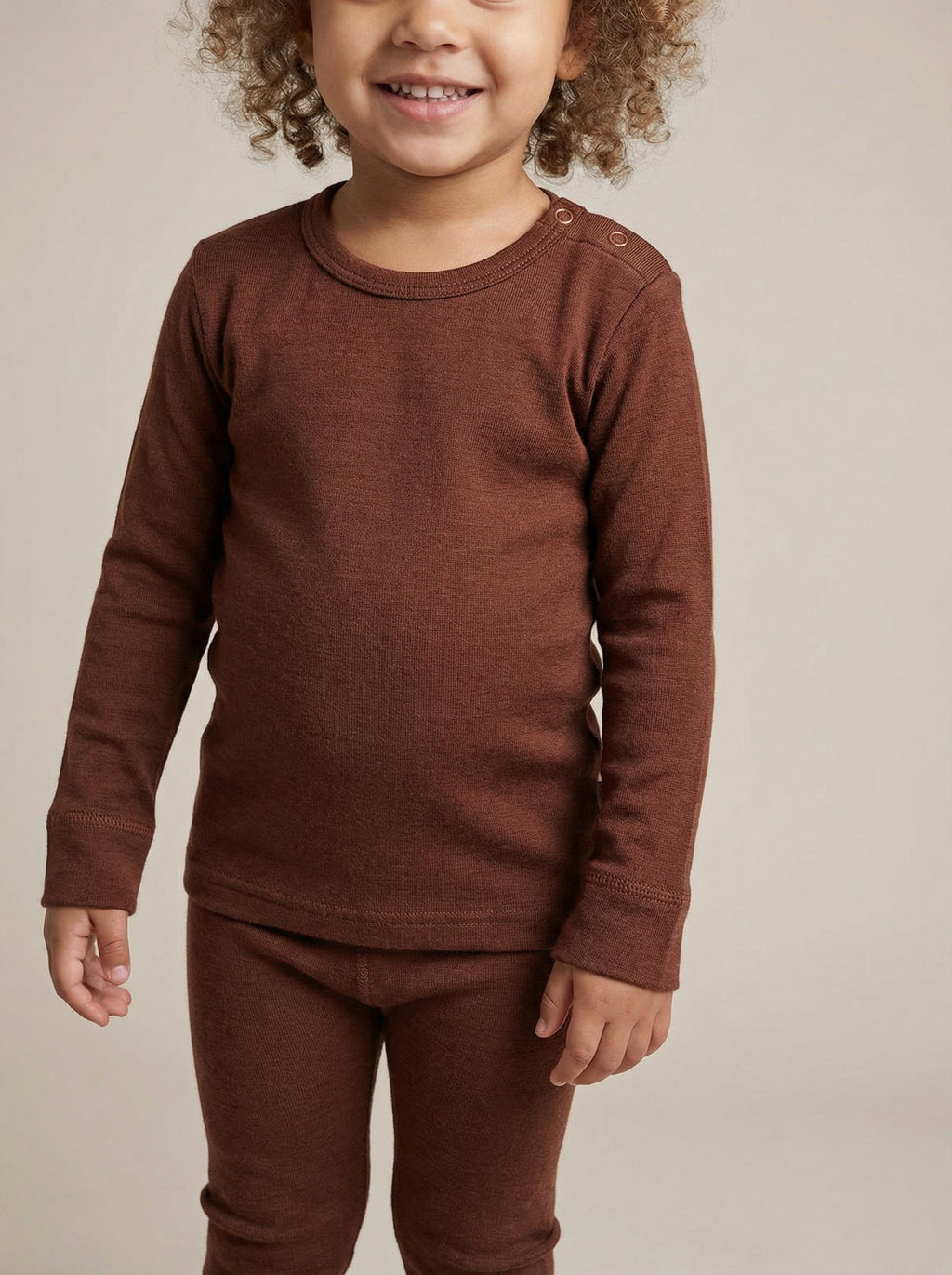Wool Baby & Children's Sweater - Merino Wool - Cinnamon