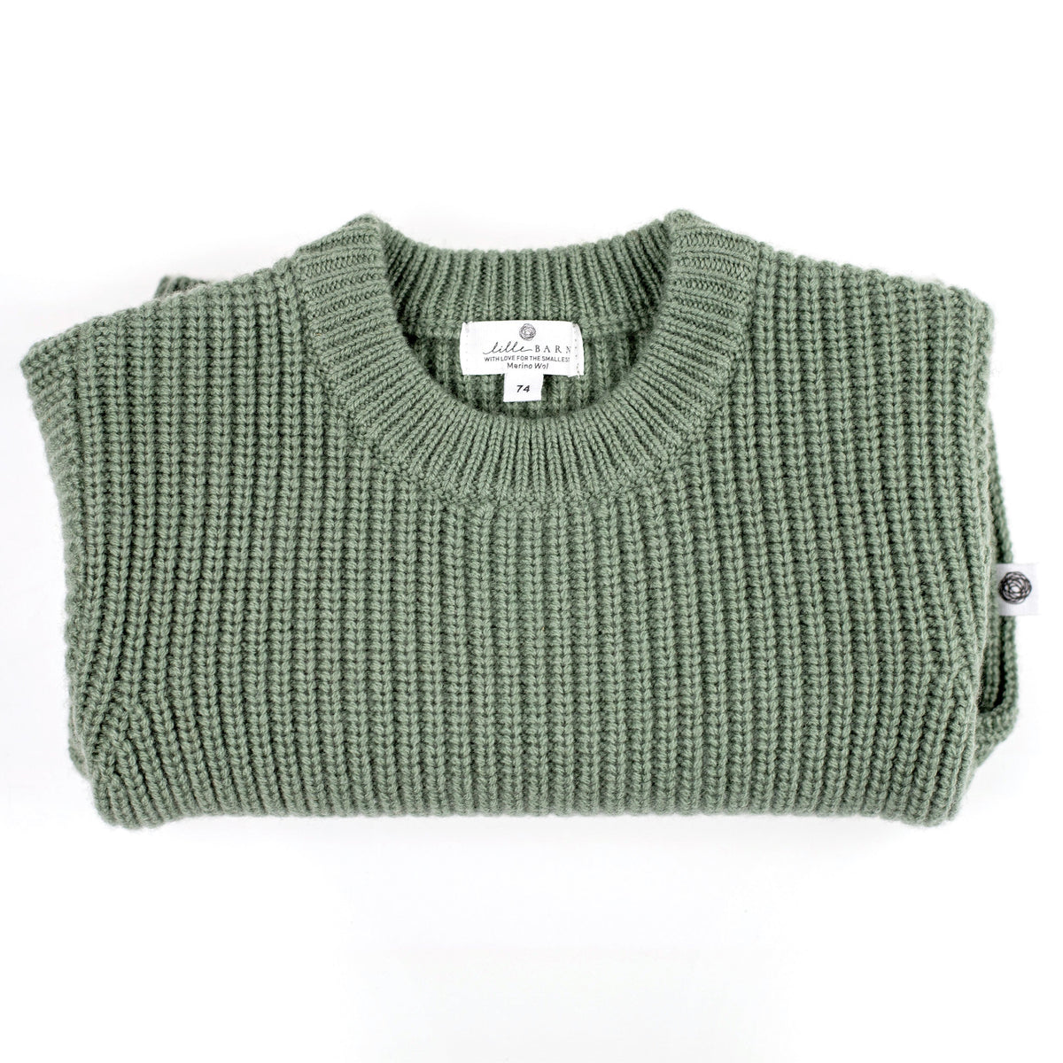 Knitted Wool Baby Sweater - Merino Wool - Harper