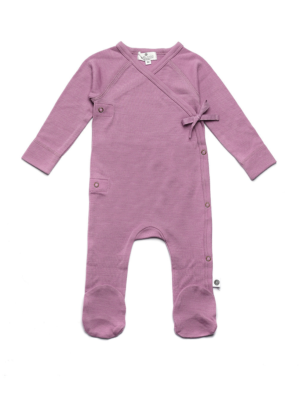 Wool Romper / Crawl Suit - Merino Wool - Lavender Mist