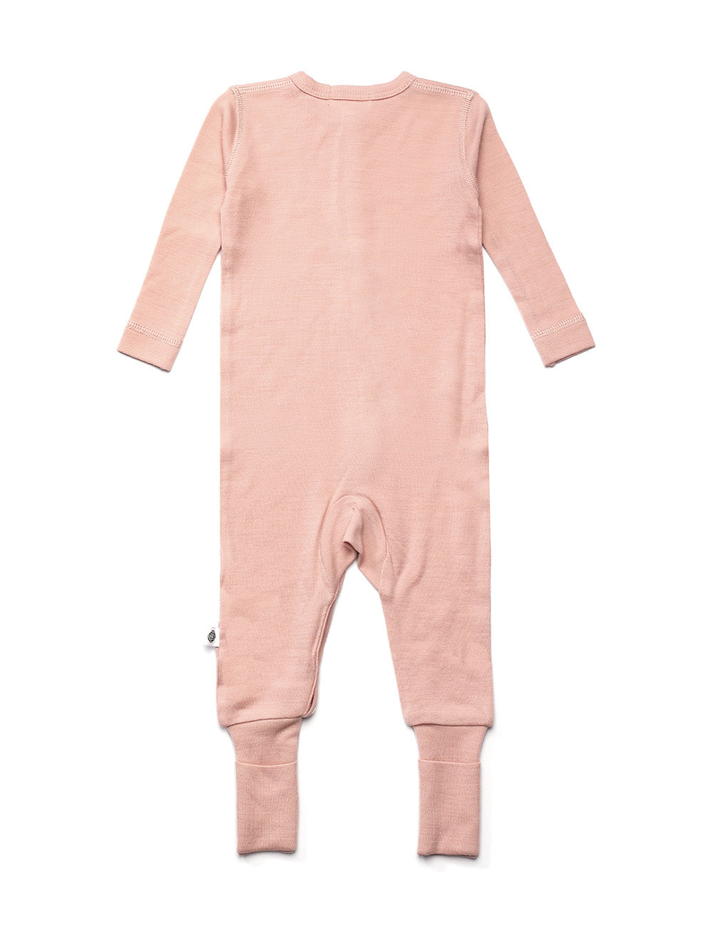 Wool Baby Playsuit - Merino Wool - Misty Rose