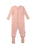 Wool Baby Playsuit - Merino Wool - Misty Rose
