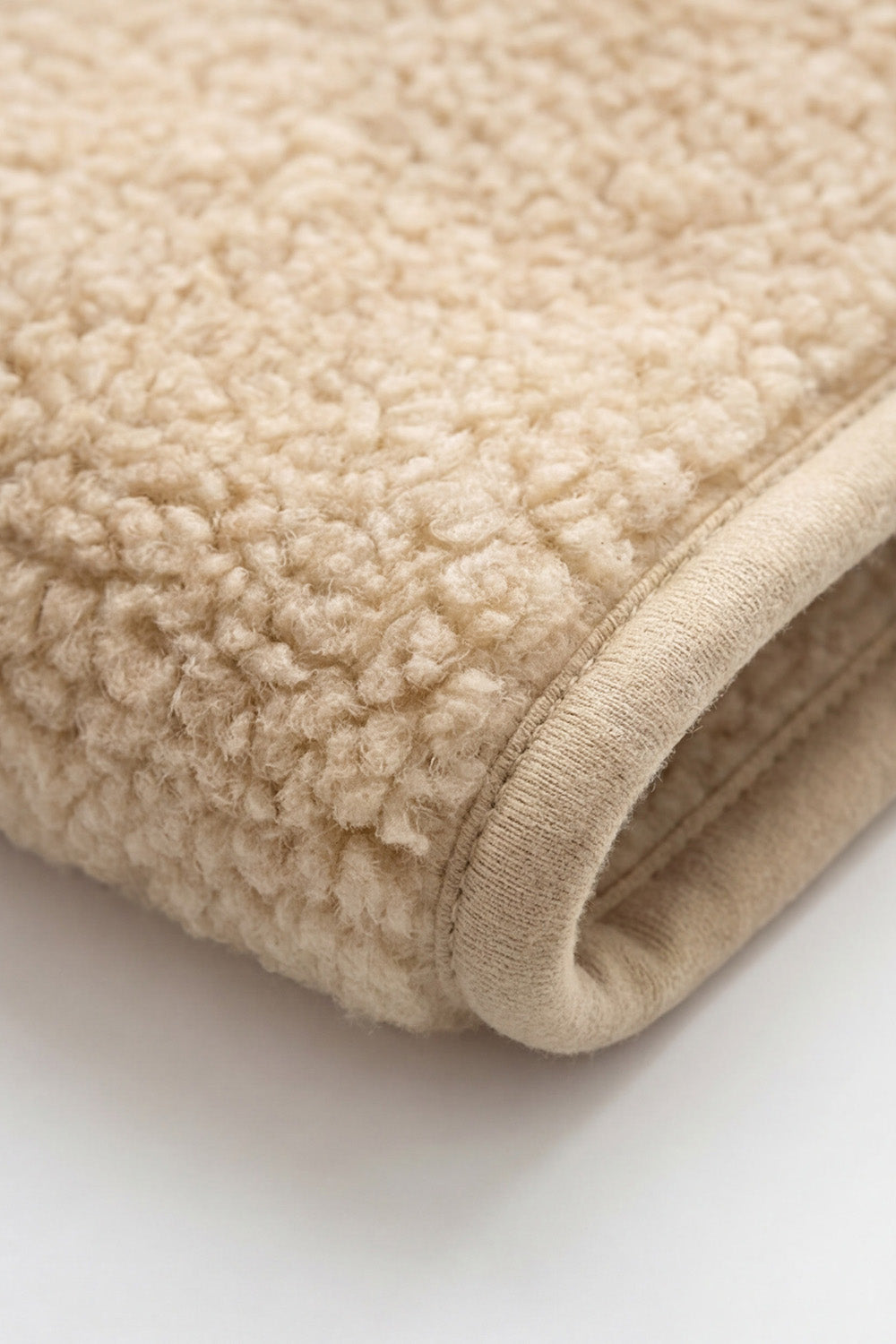 Wool Cradle Blanket - 75x100cm - Single-Layer - Merino Wool - Almond