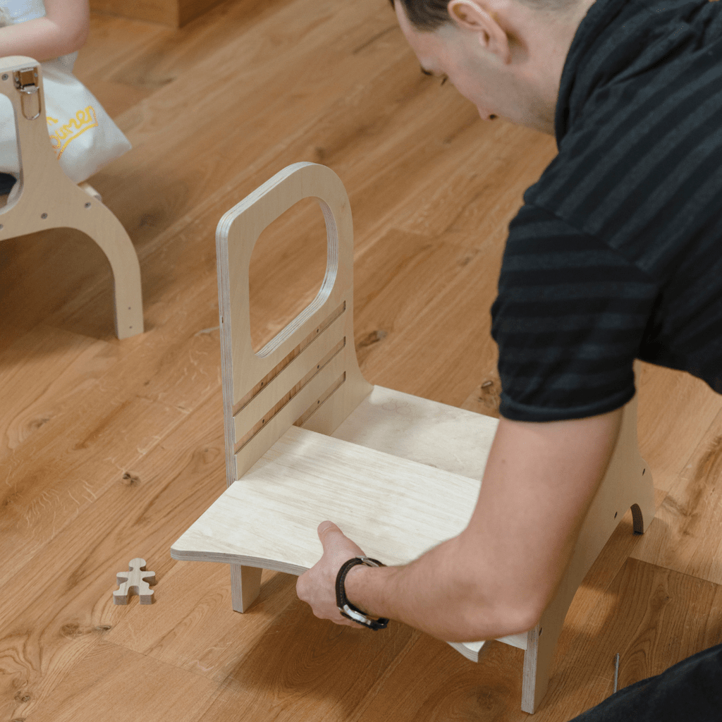 MIIMO® Montessori Step Stool - Adjustable Height - Black - Tiny Tugz™