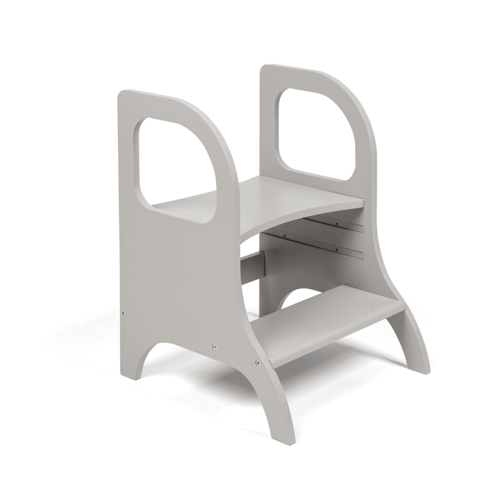 MIIMO® Montessori Step Stool - Adjustable Height - Grey - Tiny Tugz™
