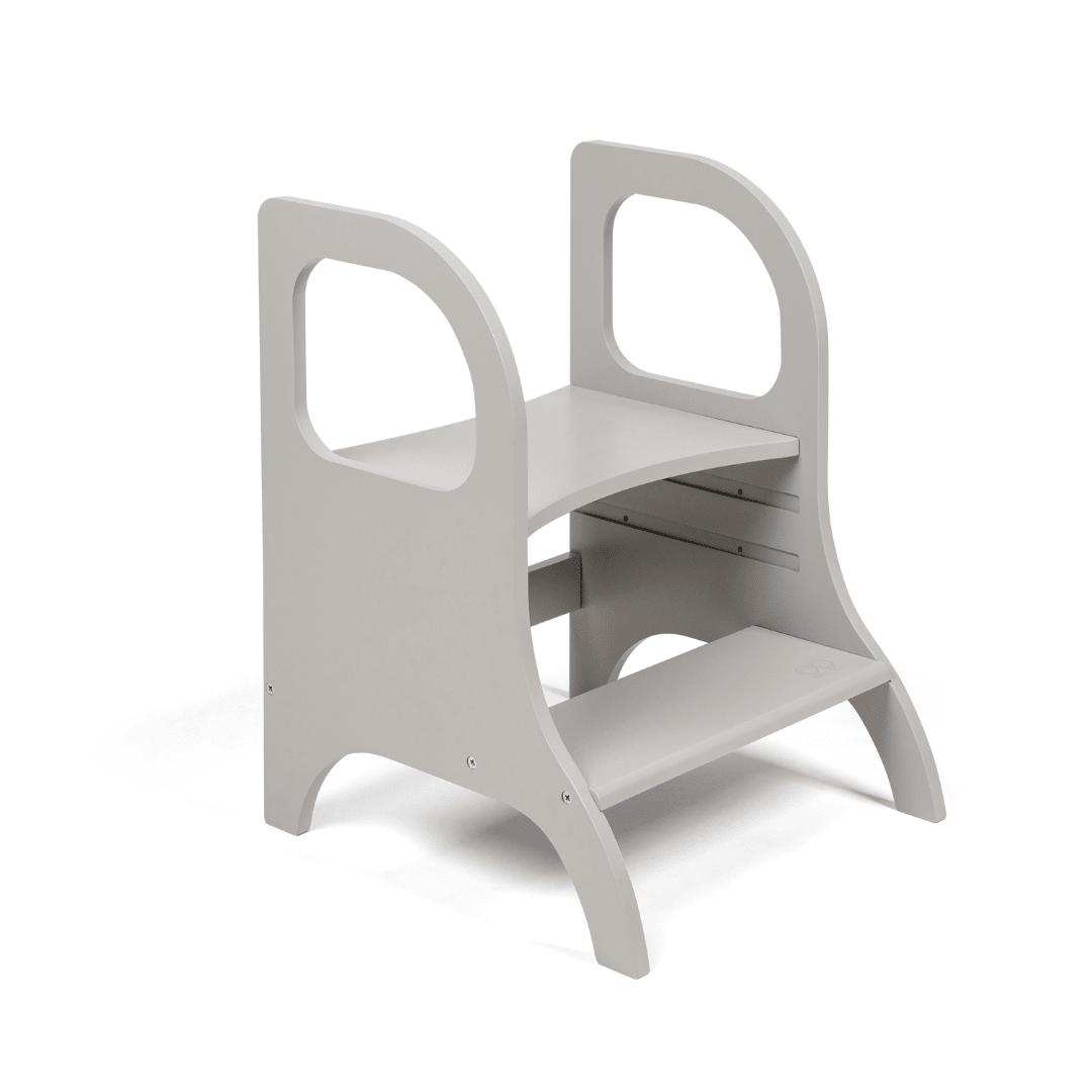 MIIMO® Montessori Step Stool - Adjustable Height - Grey - Tiny Tugz™