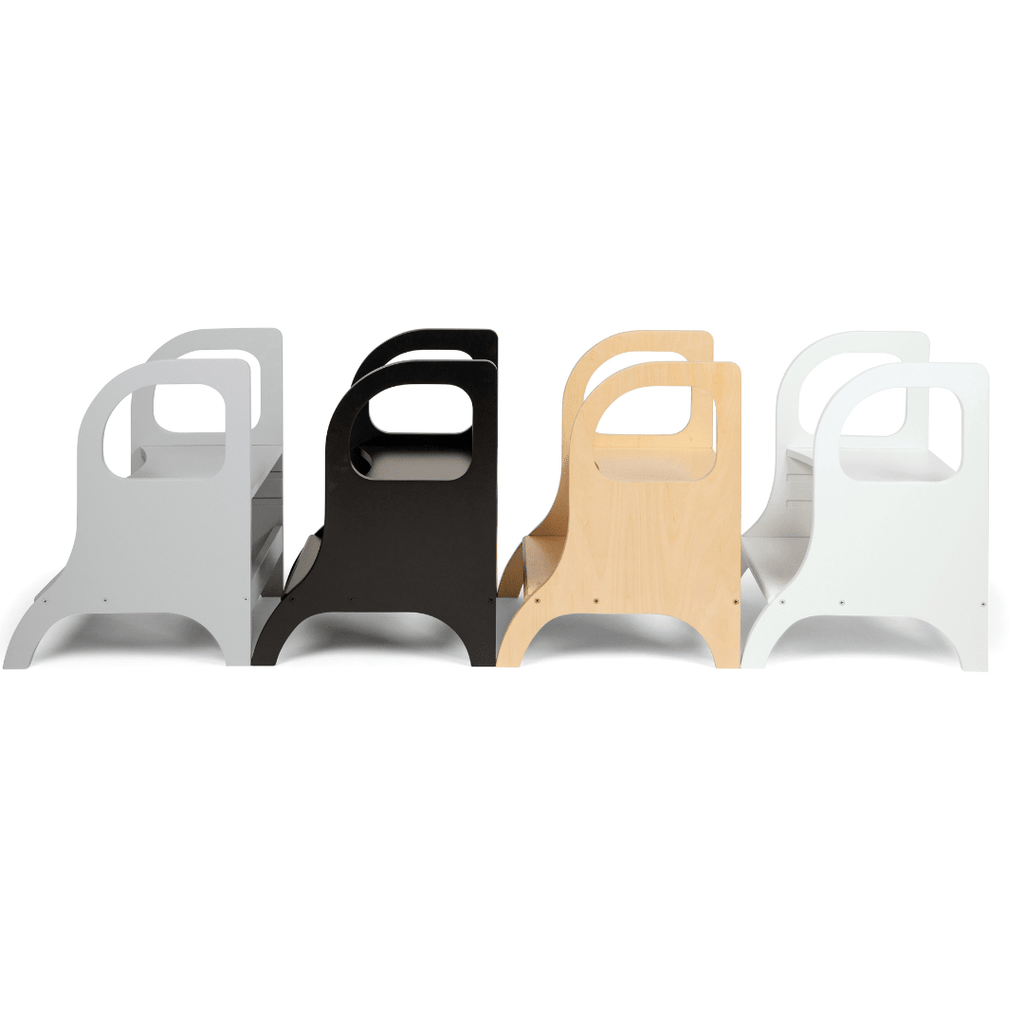 MIIMO® Montessori Step Stool - Adjustable Height - Grey - Tiny Tugz™
