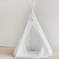 Kids Teepee Tent with Pompoms – Snow White
