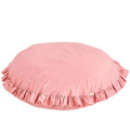 Large Kids Floor Cushion with Ruffled Edges – Pink, 100 cm