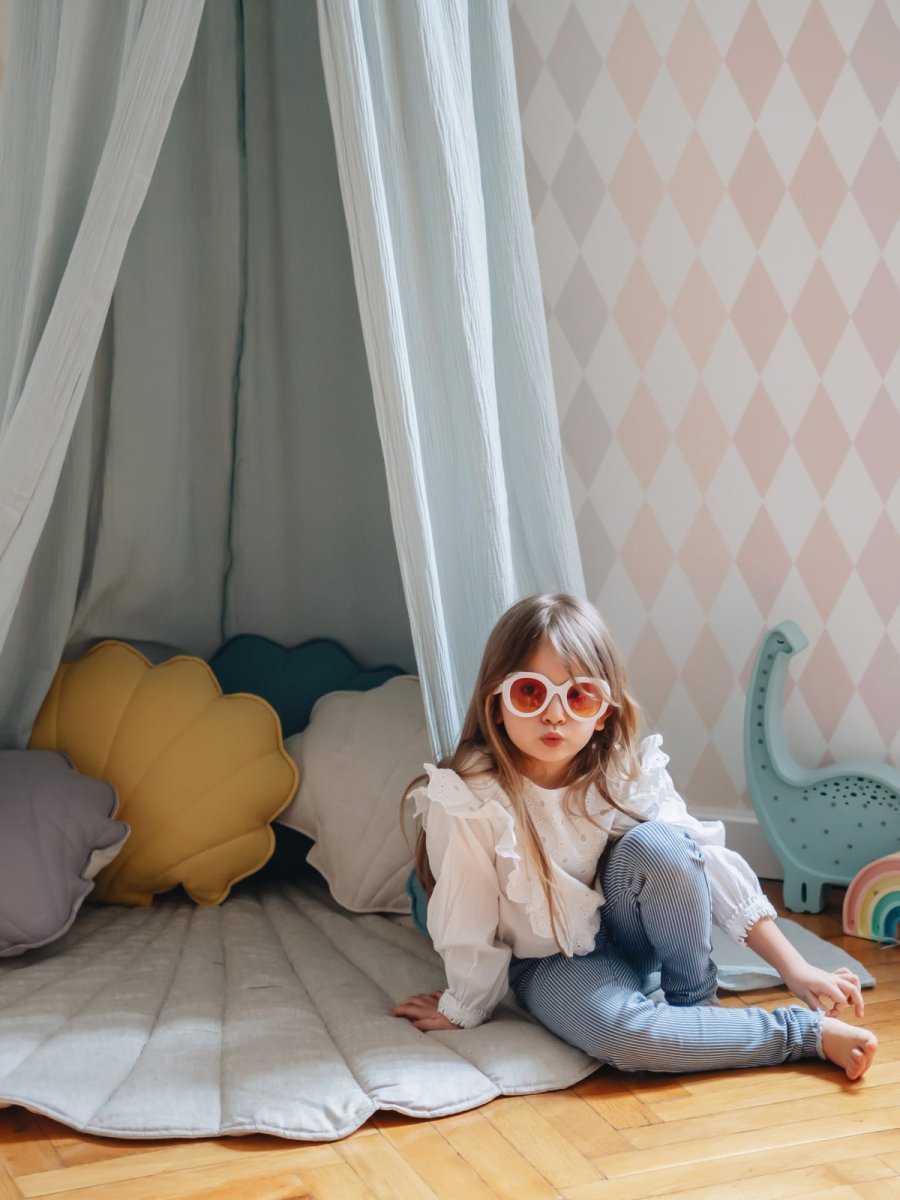Mint GOTS Organic Cotton Bed Canopy for Babies & Kids (0–6y) - Tiny Tugz™