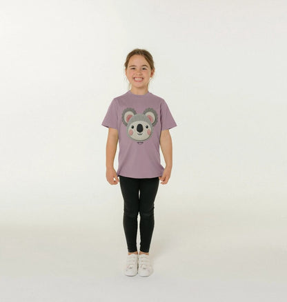 Organic Cotton Kids’ T-Shirt – Felt Koala Bear Design