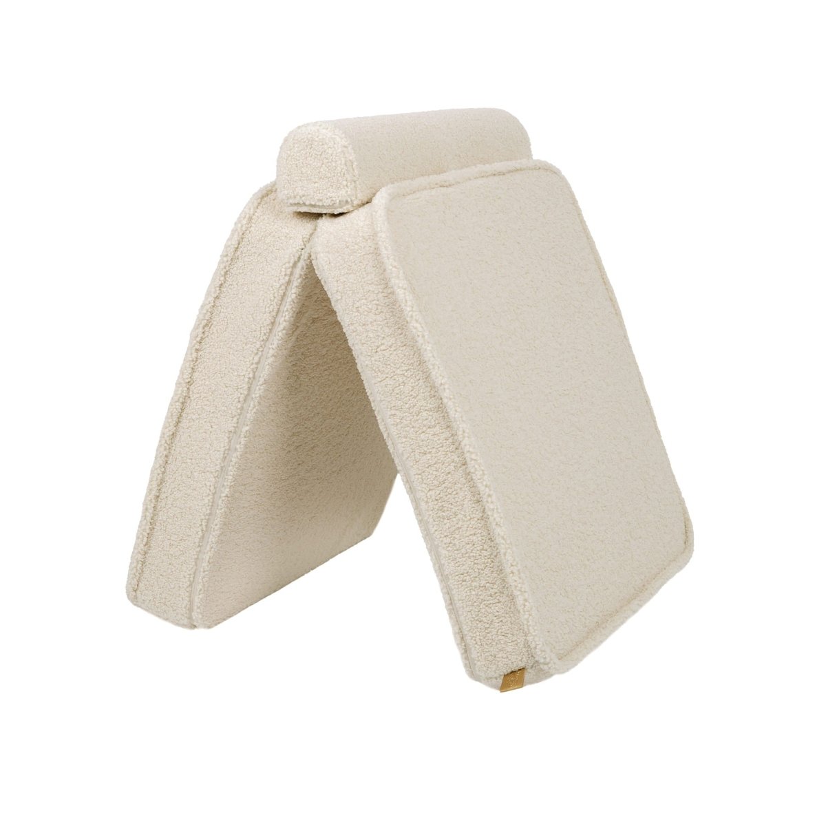 Modular Kids Play Sofa, Large - Bearly Fabric, 160 x 80 cm (Cream) - Tiny Tugz™