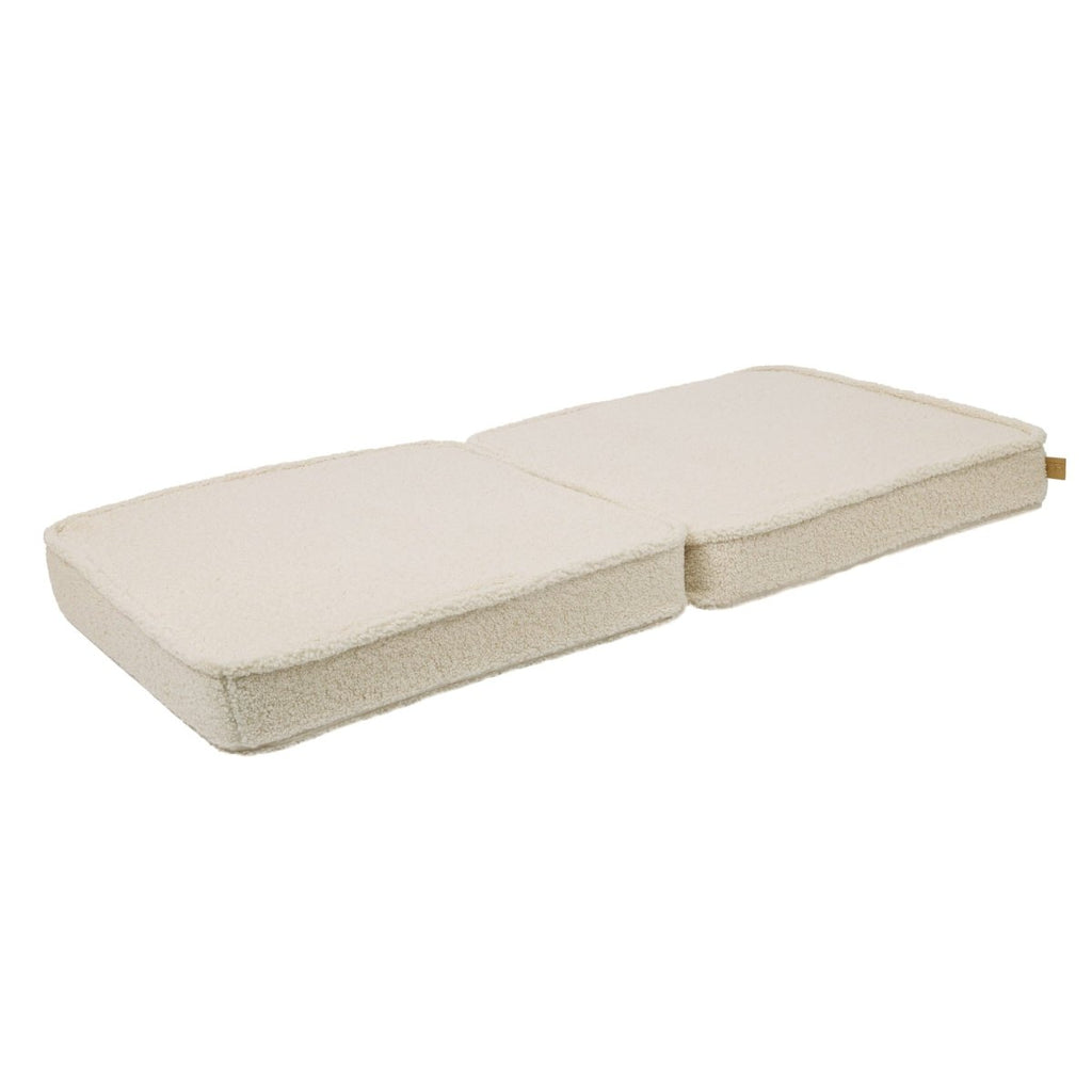 Modular Kids Play Sofa, Large - Bearly Fabric, 160 x 80 cm (Cream) - Tiny Tugz™