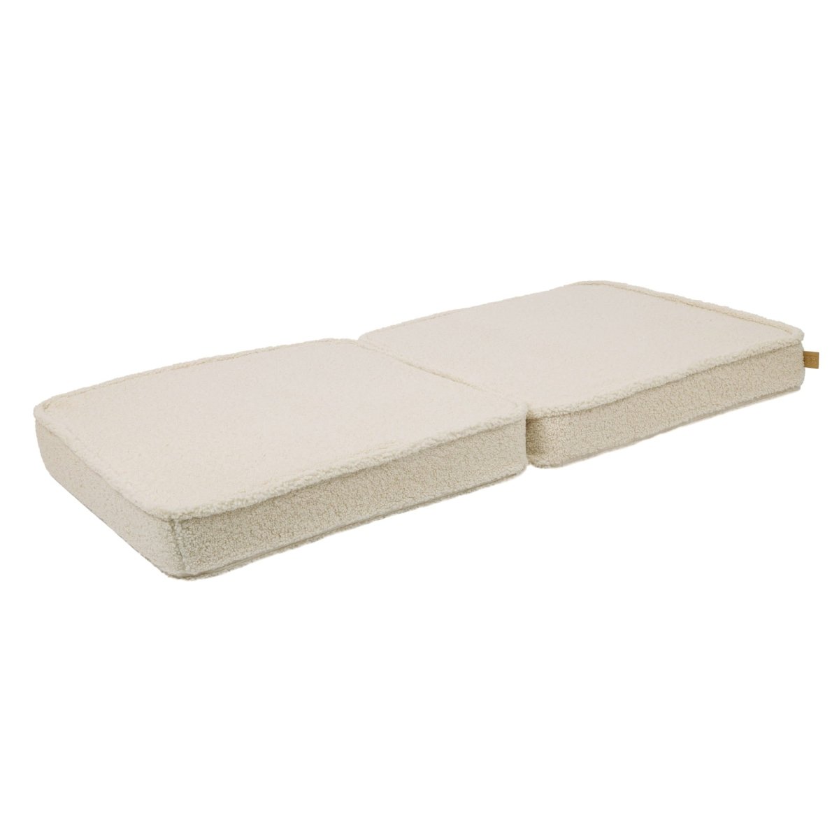 Modular Kids Play Sofa, Large - Bearly Fabric, 160 x 80 cm (Cream) - Tiny Tugz™