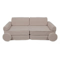 Modular Kids Play Sofa, Large - Bearly Fabric, 160 x 80 cm (Light Grey) - Tiny Tugz™