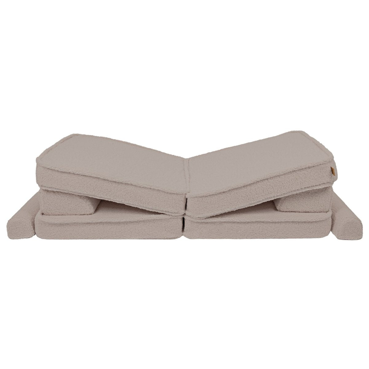 Modular Kids Play Sofa, Large - Bearly Fabric, 160 x 80 cm (Light Grey) - Tiny Tugz™