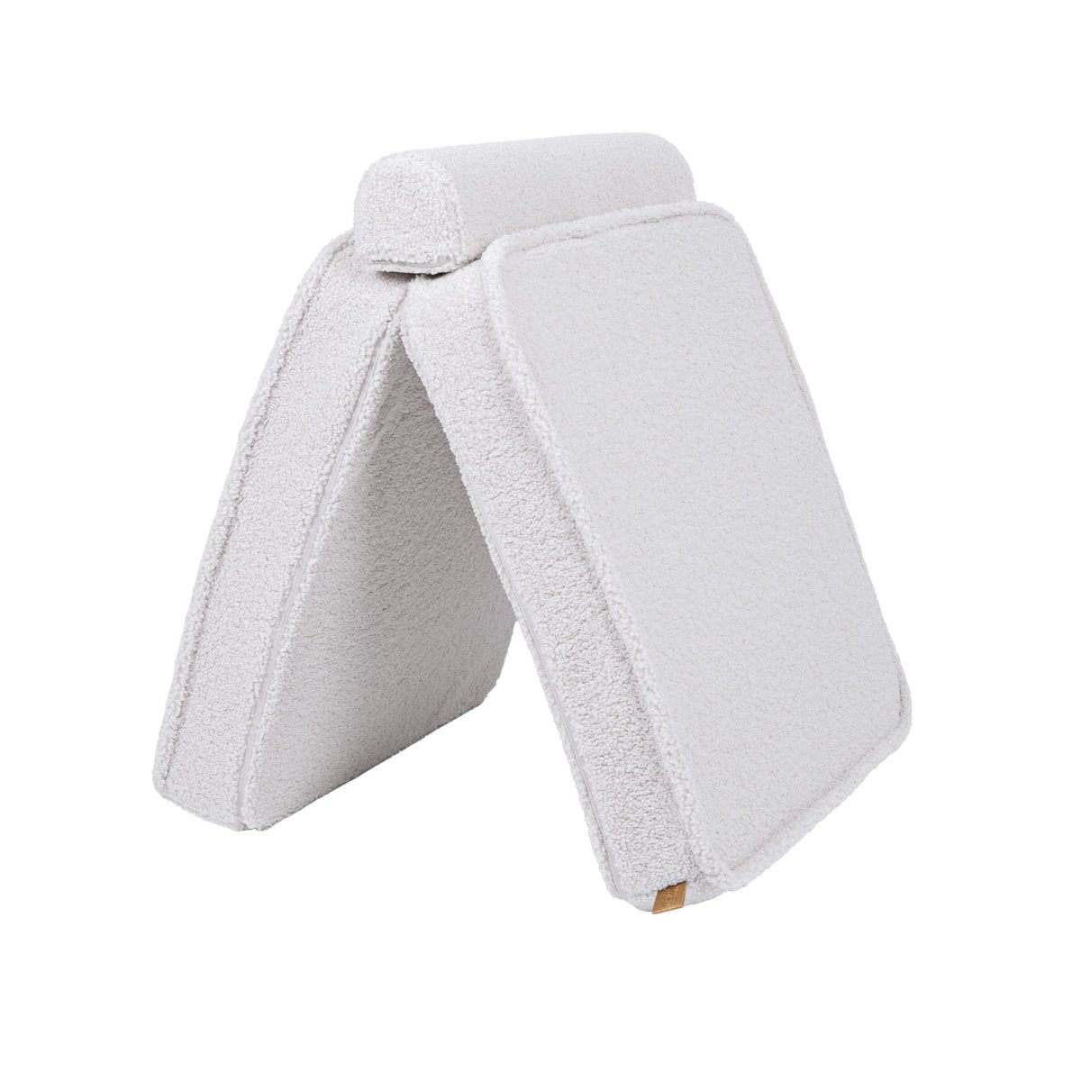 Modular Kids Play Sofa, Large - Bearly Fabric, 160 x 80 cm (White) - Tiny Tugz™