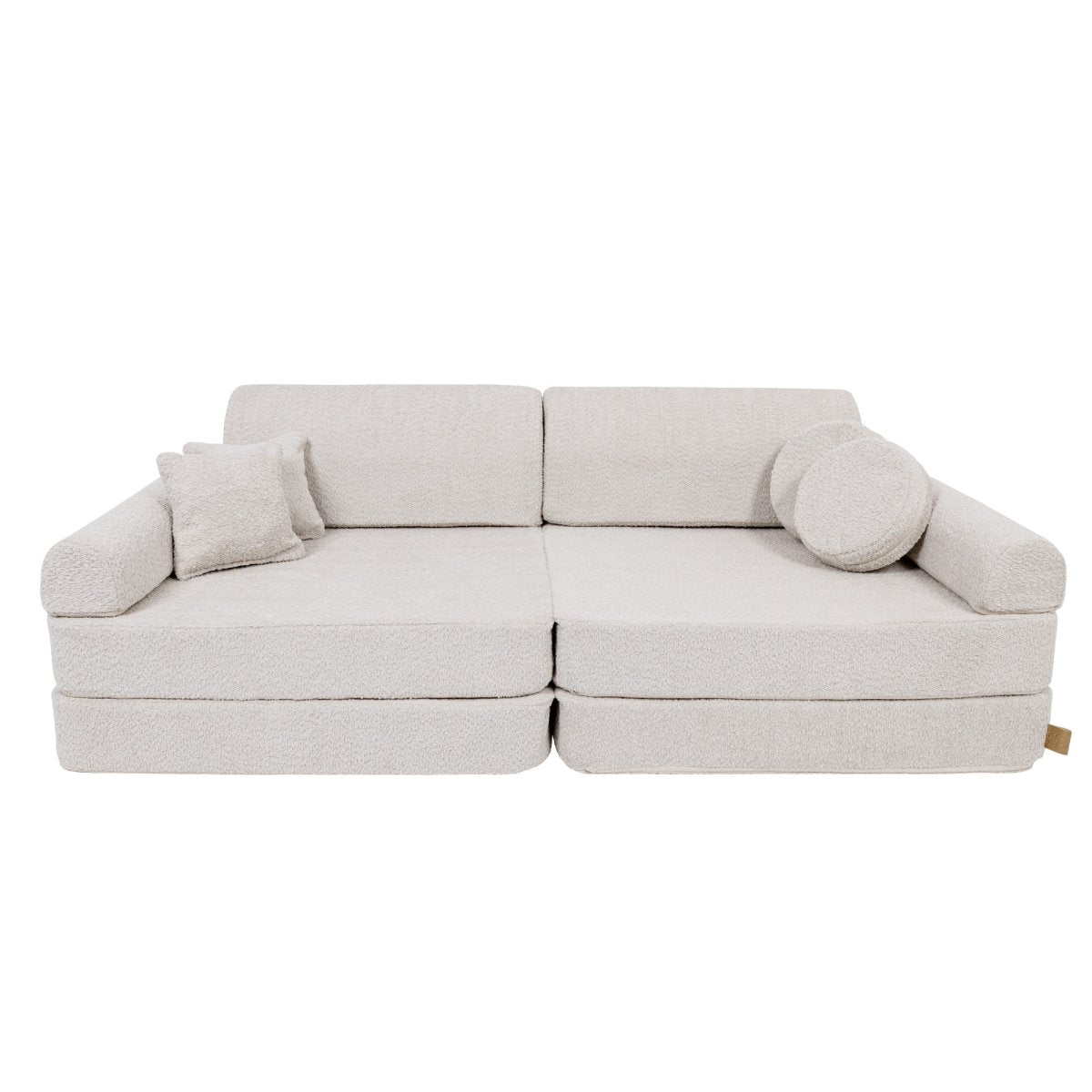 Modular Kids Play Sofa, Large - Bouclé, 160 x 80 cm (Champagne Ecru) - Tiny Tugz™