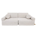 Modular Kids Play Sofa, Large - Bouclé, 160 x 80 cm (Champagne Ecru) - Tiny Tugz™