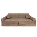 Modular Kids Play Sofa, Large - Slimcord Corduroy, 160 x 80 cm (Brown) - Tiny Tugz™