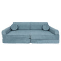 Modular Kids Play Sofa, Large - Slimcord Corduroy, 160 x 80 cm (Turquoise) - Tiny Tugz™