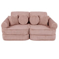 Modular Kids Play Sofa, Medium - Churros Corduroy (Pink) - Tiny Tugz™