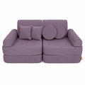 Modular Kids Play Sofa, Medium - Slimcord Corduroy, 120 x 60 cm (Lavender) - Tiny Tugz™