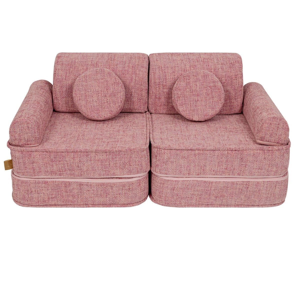 Modular Kids Play Sofa, Medium - Tangle Fabric, 120 x 60 cm (Bubblegum Pink) - Tiny Tugz™