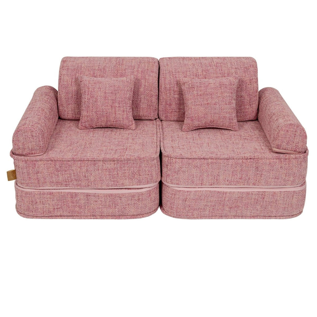 Modular Kids Play Sofa, Medium - Tangle Fabric, 120 x 60 cm (Bubblegum Pink) - Tiny Tugz™