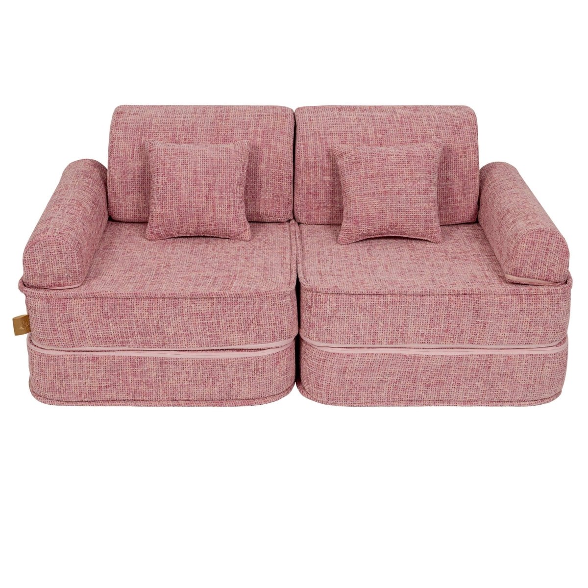 Modular Kids Play Sofa, Medium - Tangle Fabric, 120 x 60 cm (Bubblegum Pink) - Tiny Tugz™