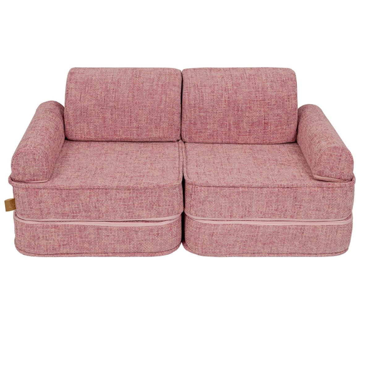 Modular Kids Play Sofa, Medium - Tangle Fabric, 120 x 60 cm (Bubblegum Pink) - Tiny Tugz™
